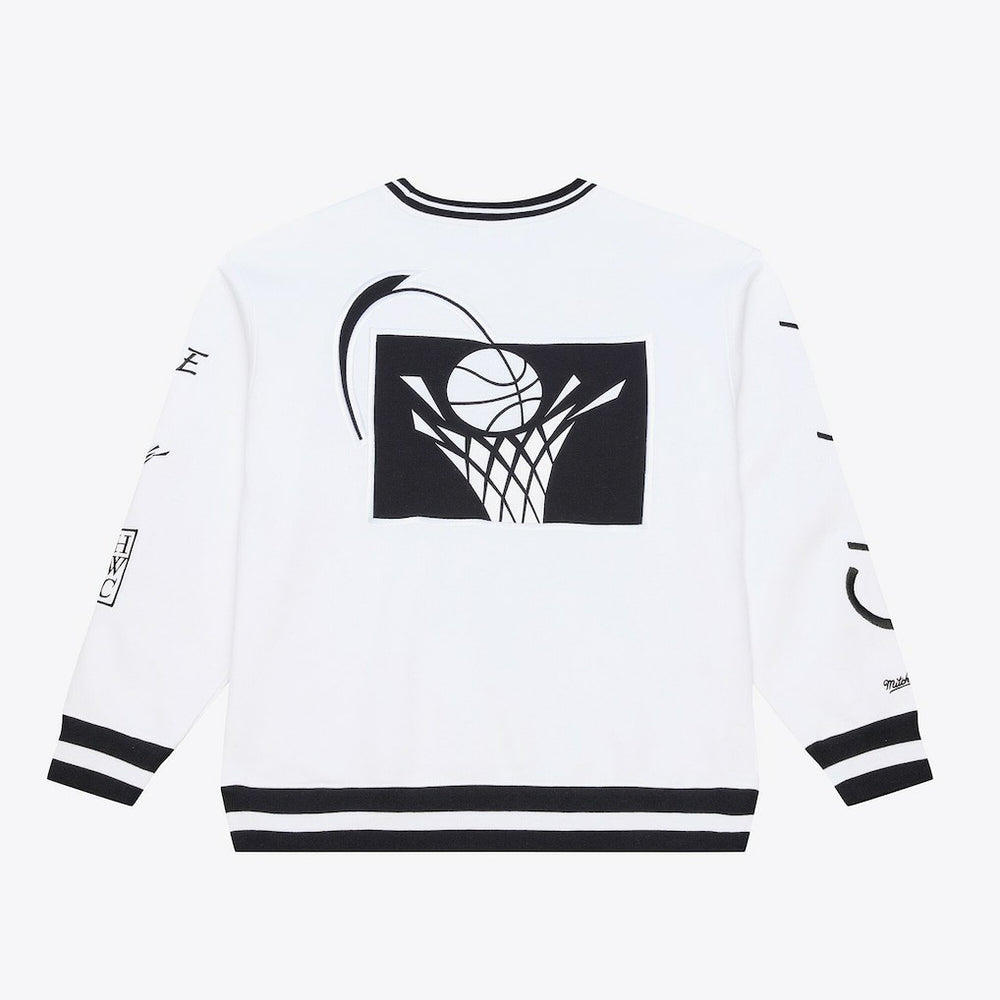 Cleveland Cavaliers Arctic Fleece Sweatshirt sale - White | Mitchell & Ness outlet