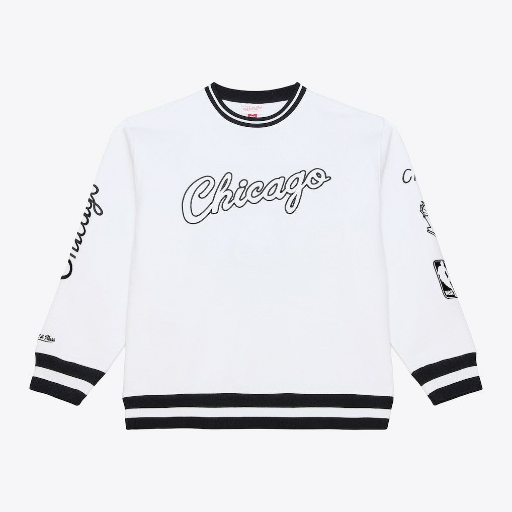 Chicago Bulls Hardwood Classics Arctic Fleece Sweatshirt - White | Mitchell & Ness shop