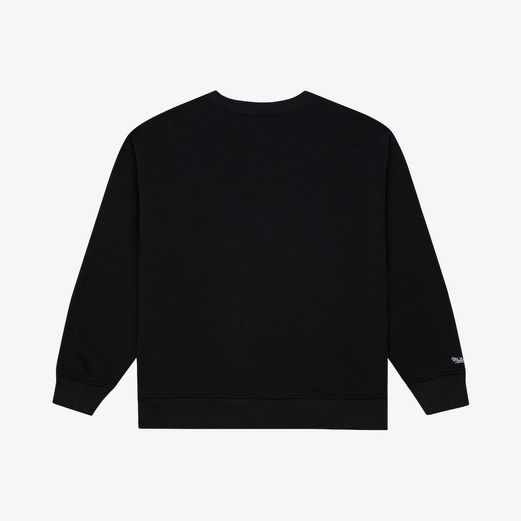 Boston Celtics Women's Hardwood Classics Script Lightweight Sweatshirt - Black | Mitchell & Ness online