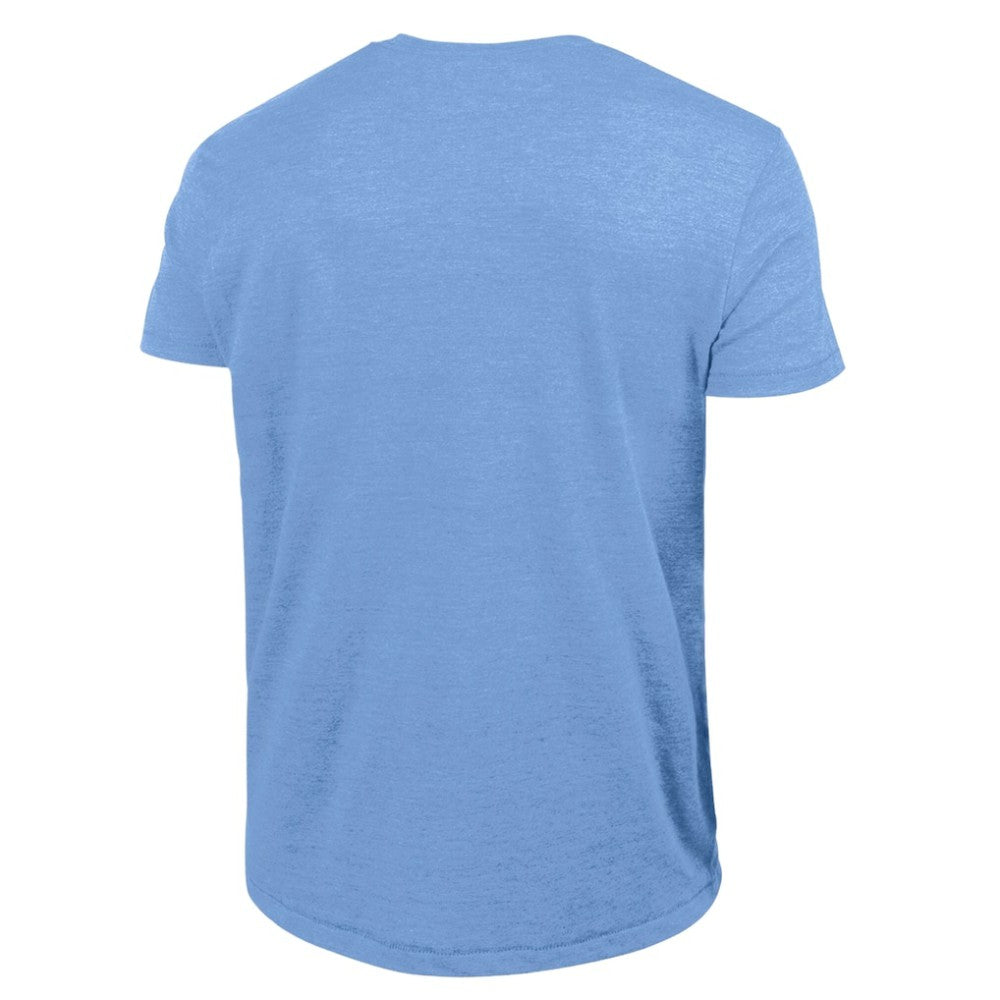 Philadelphia Phillies Champion Cooperstown Wordmark Lockup Tri-Blend T-Shirt - Light Blue
