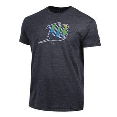 Tampa Bay Rays Champion Cooperstown Logo Tri-Blend T-Shirt - Black