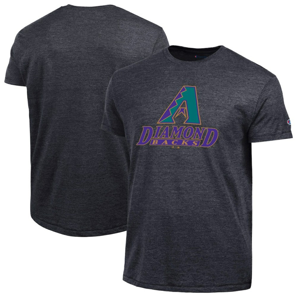 Arizona Diamondbacks Champion Cooperstown Logo Tri-Blend T-Shirt - Black