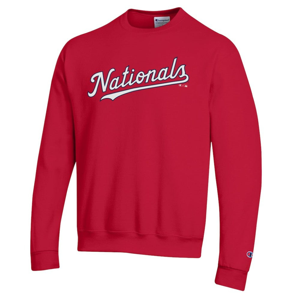 Washington Nationals Champion Powerblend Wordmark Sweatshirt - Red