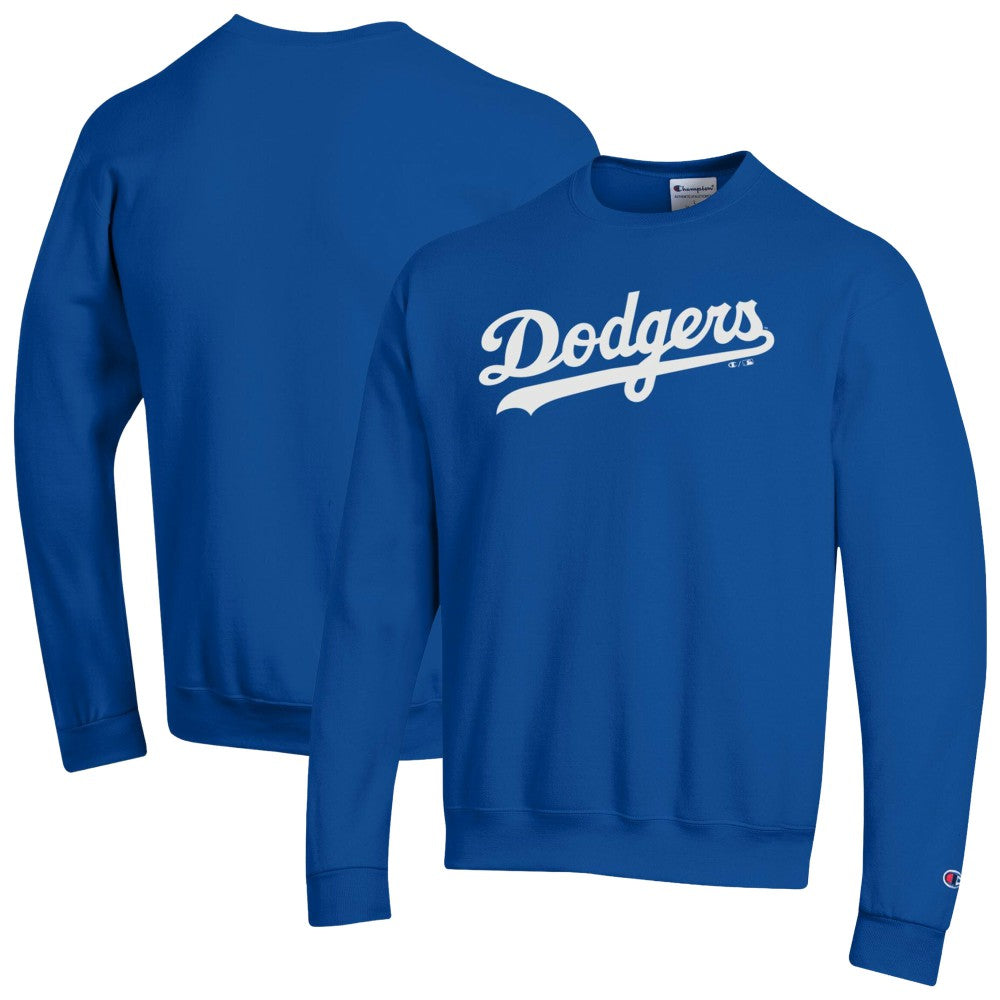 Los Angeles Dodgers Champion Powerblend Wordmark Sweatshirt - Royal