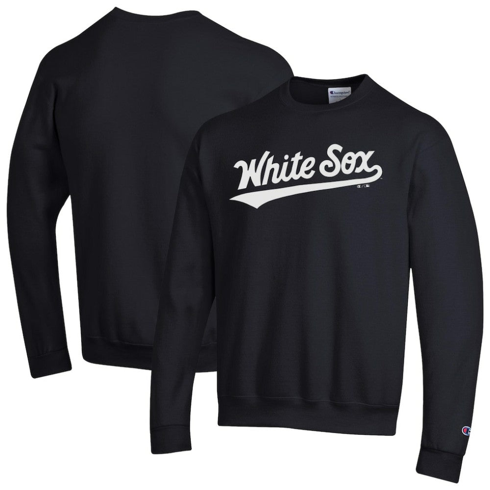 Chicago White Sox Champion Powerblend Wordmark Sweatshirt - Black