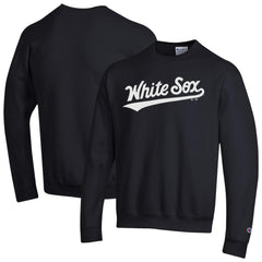 Chicago White Sox Champion Powerblend Wordmark Sweatshirt - Black