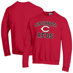 Cincinnati Reds Champion Heart & Soul Powerblend Sweatshirt - Red