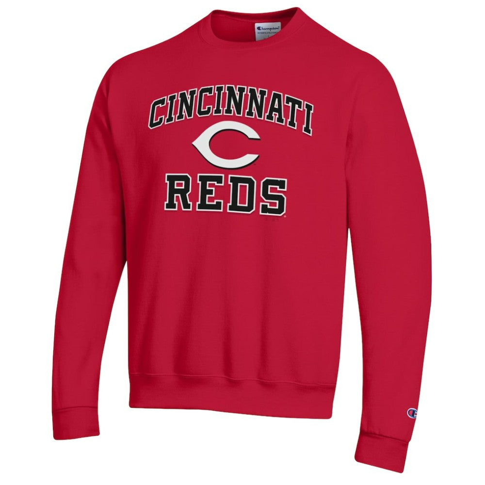 Cincinnati Reds Champion Heart & Soul Powerblend Sweatshirt - Red