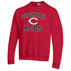 Cincinnati Reds Champion Heart & Soul Powerblend Sweatshirt - Red