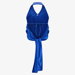 New York Knicks Off Season x NBA Women's Halter Top - Blue cheap