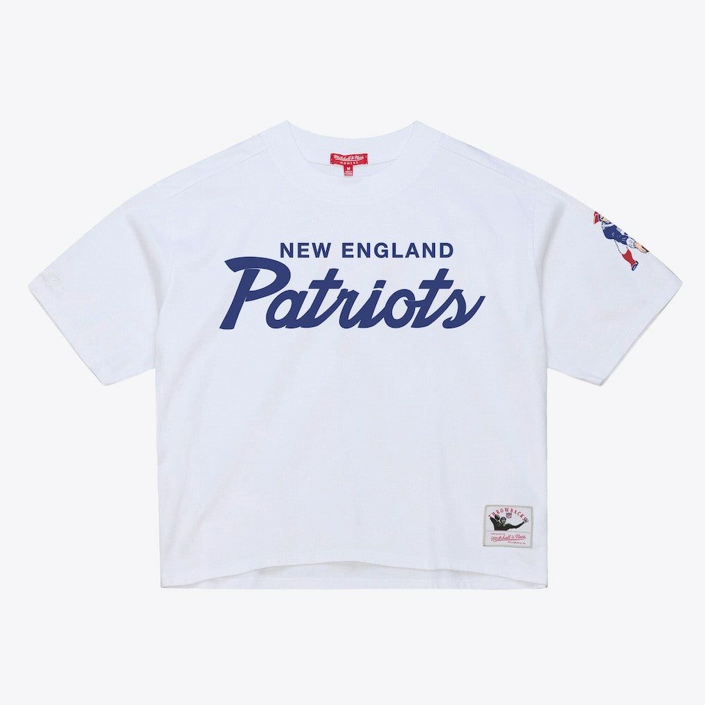 NFL New England Patriots Women's Head Coach Cropped T-Shirt