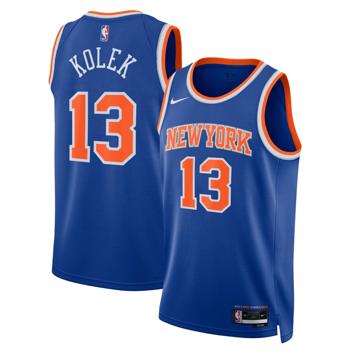 Tyler Kolek New York Knicks Unisex Swingman Jersey - Icon Edition - Blue | Nike discount