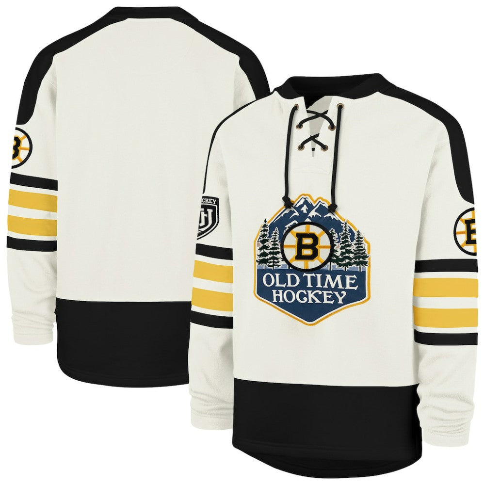 Boston Bruins '47 Pond Hockey Trio Eternal Lacer Sweatshirt