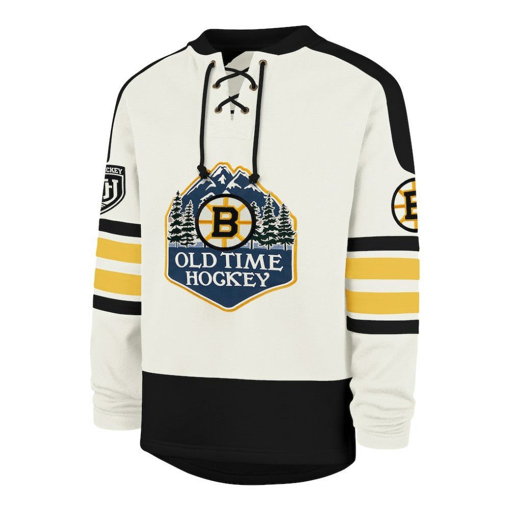 Boston Bruins '47 Pond Hockey Trio Eternal Lacer Sweatshirt