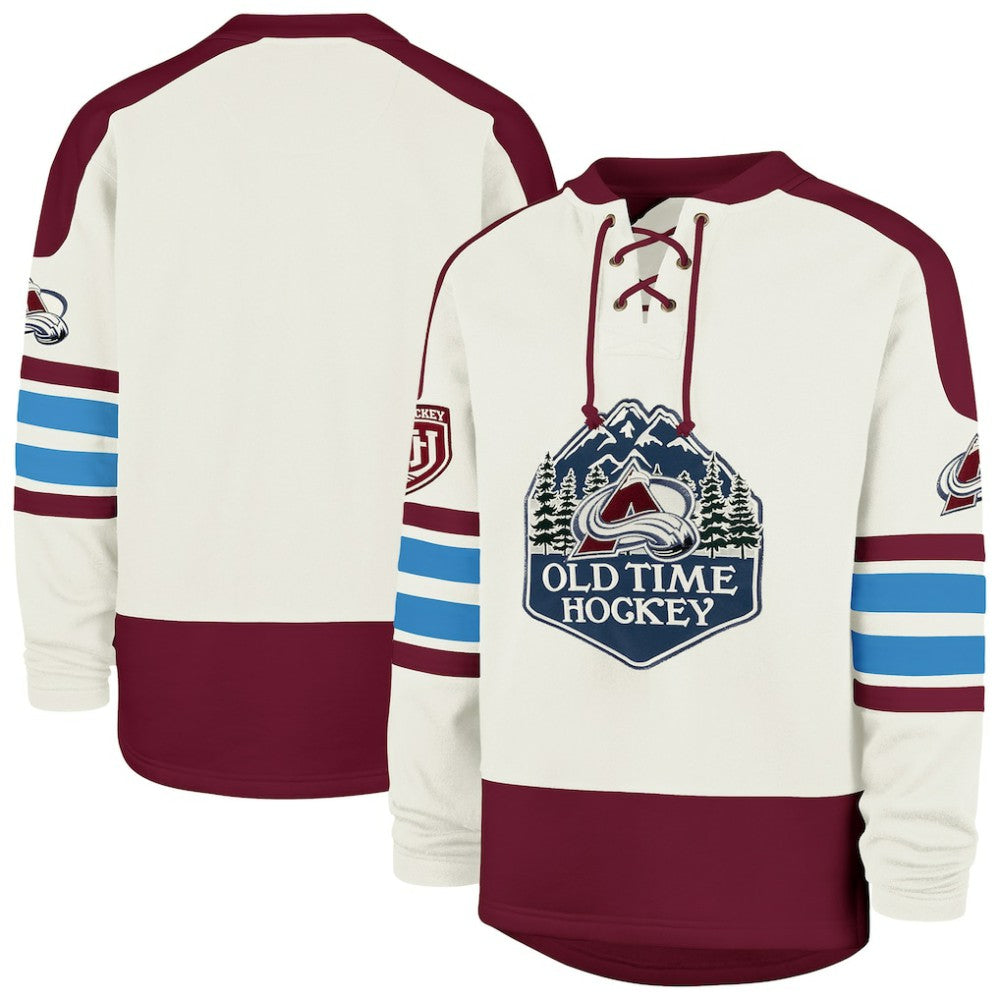Colorado Avalanche '47 Pond Hockey Trio Eternal Lacer Sweatshirt