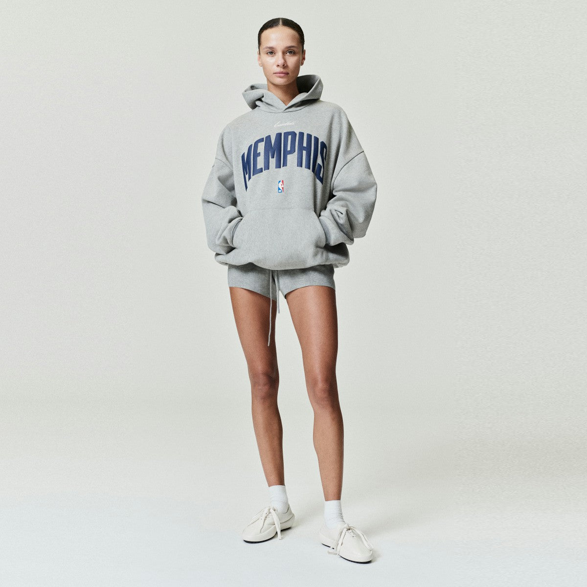 Memphis Grizzlies Fear of God x NBA Unisex 90s Hoodie - Heather Gray for sale