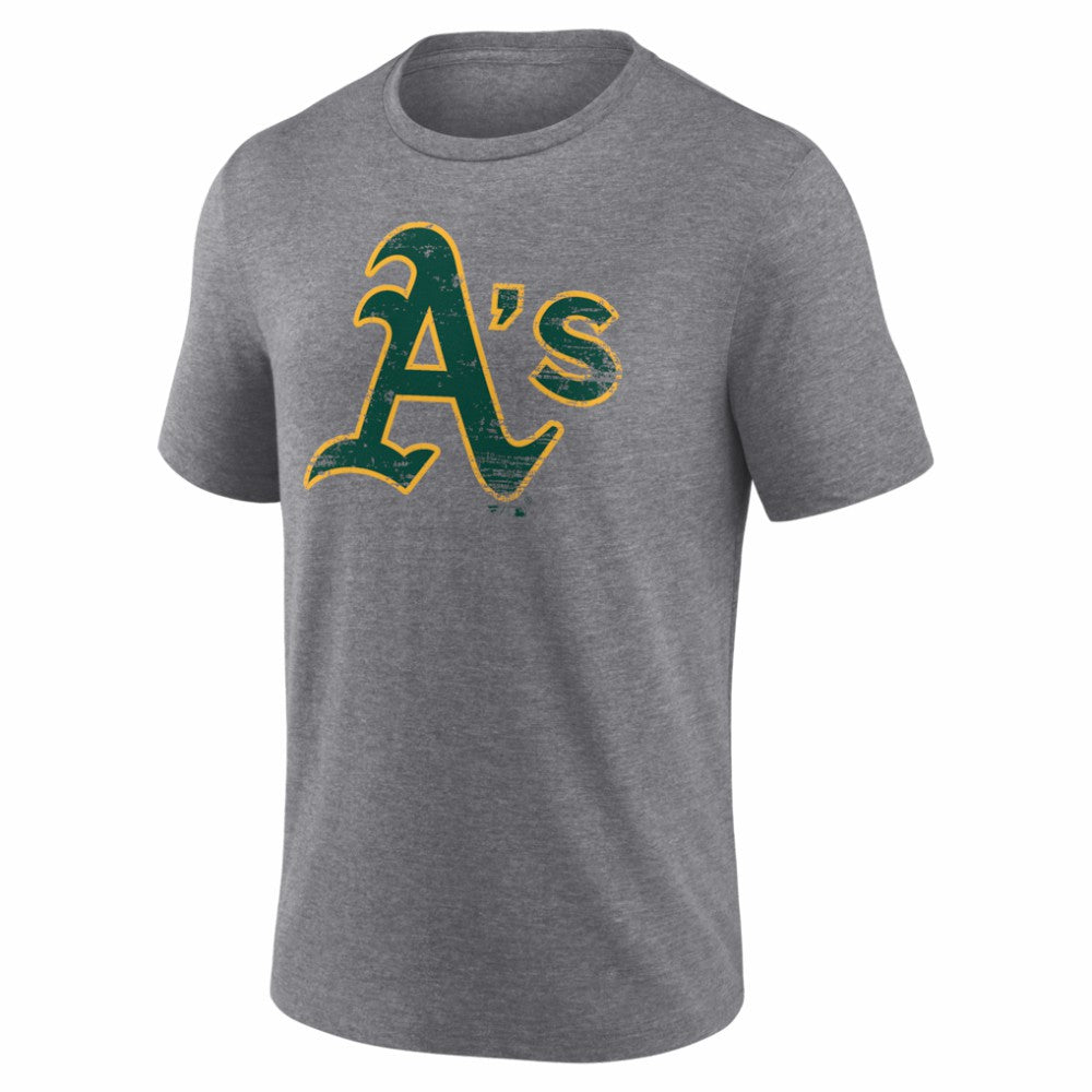 Athletics Heritage Personalized Any Name & Number Tri-Blend T-Shirt - Gray