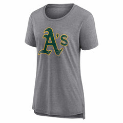 Athletics Women's Heritage Personalized Any Name & Number Tri-Blend T-Shirt - Gray