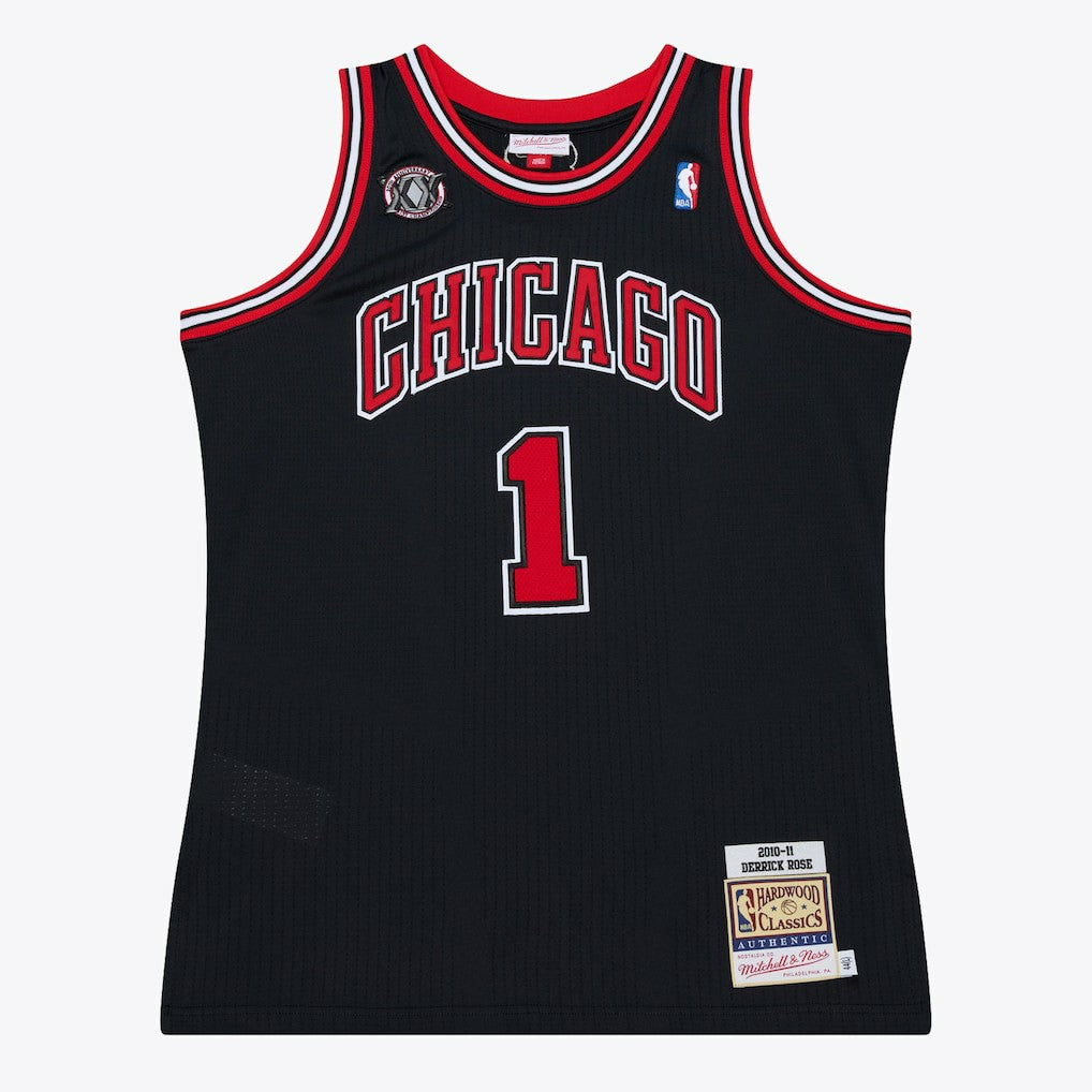 Derrick Rose Chicago Bulls 2010-11 Authentic Jersey sale - Black | Mitchell & Ness cheap