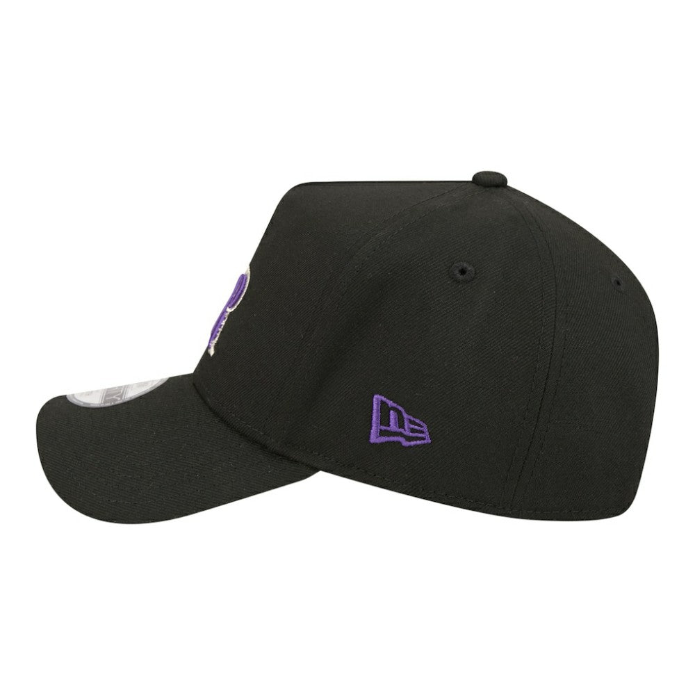 Colorado Rockies Youth 9FORTY A-Frame Adjustable Hat - Black | New Era