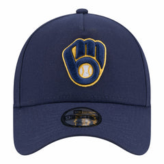 Milwaukee Brewers Youth 9FORTY A-Frame Adjustable Hat - Navy | New Era