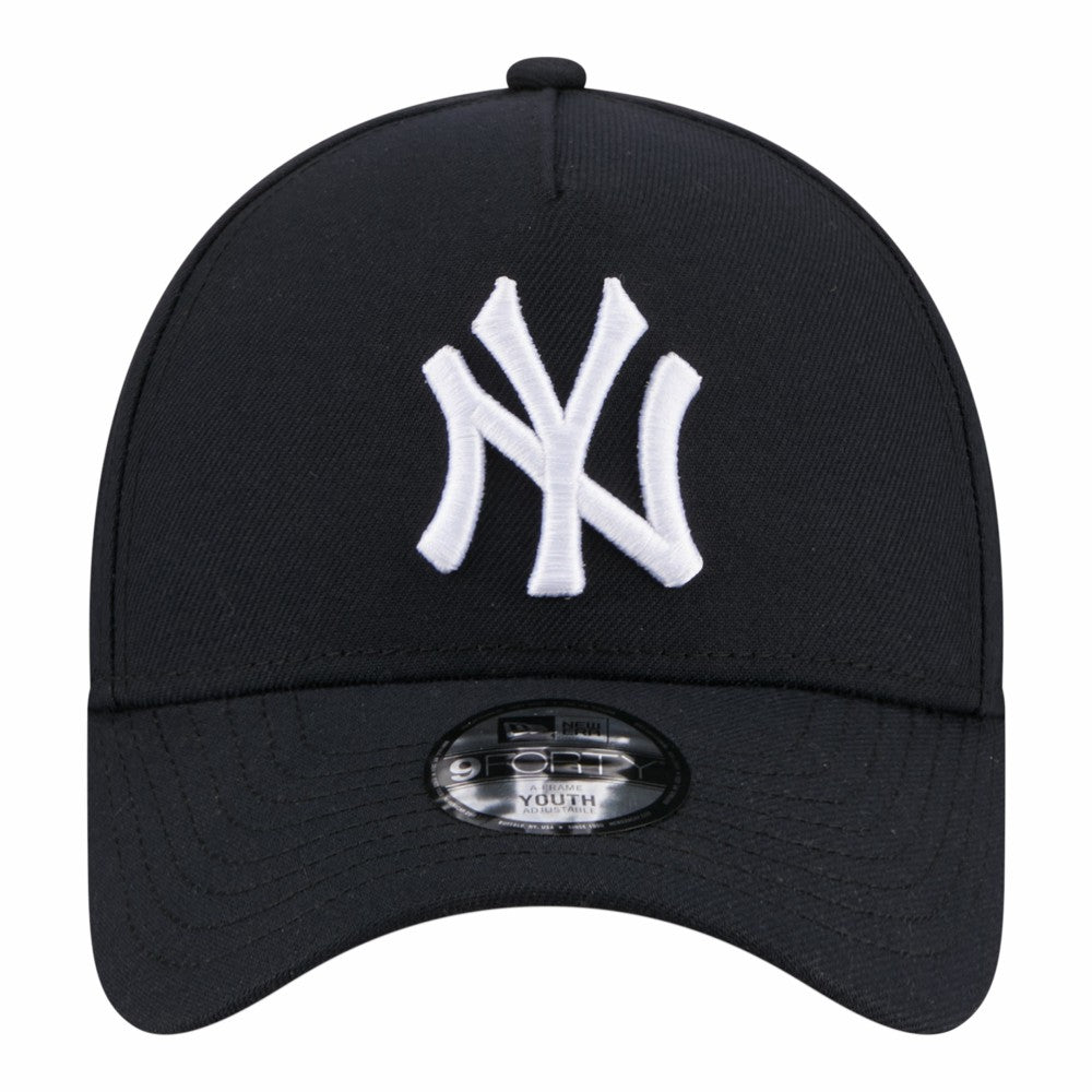 New York Yankees Youth 9FORTY A-Frame Adjustable Hat - Navy | New Era