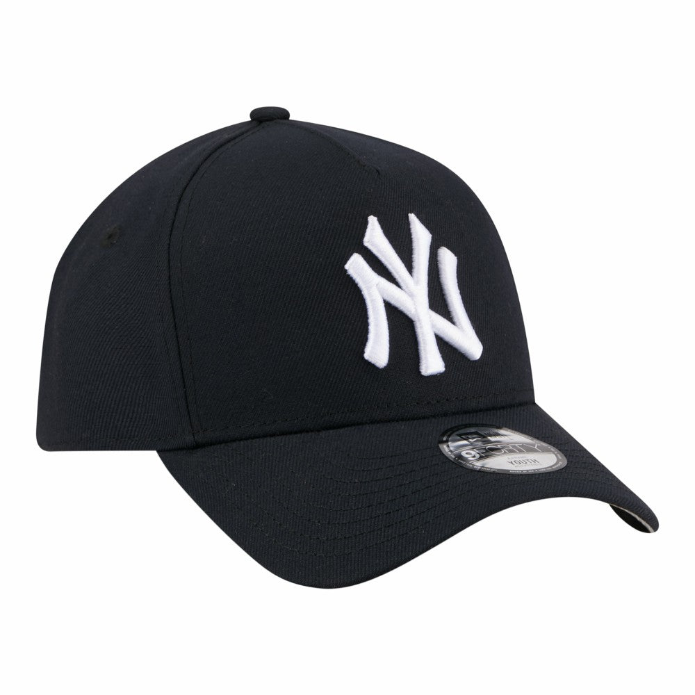 New York Yankees Youth 9FORTY A-Frame Adjustable Hat - Navy | New Era