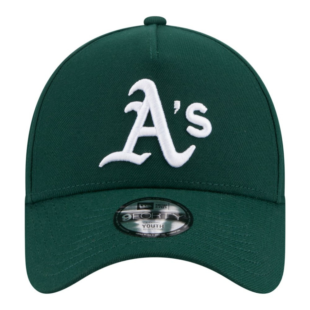 Athletics Youth 9FORTY A-Frame Adjustable Hat - Green | New Era