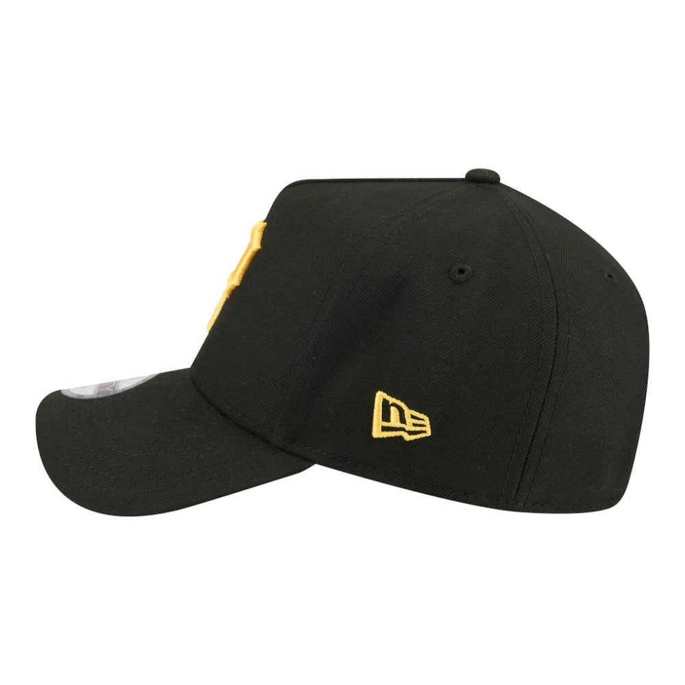 Pittsburgh Pirates Youth 9FORTY A-Frame Adjustable Hat - Black | New Era