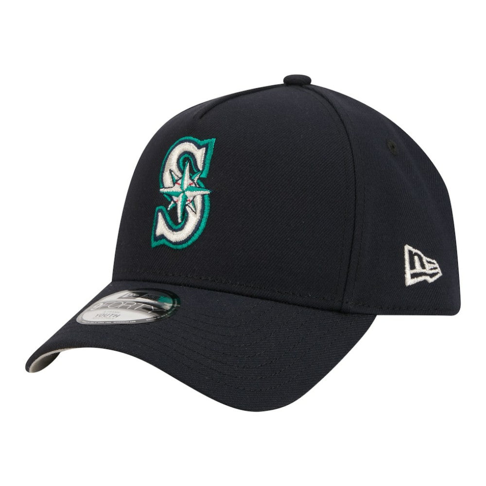 Seattle Mariners Youth 9FORTY A-Frame Adjustable Hat - Navy | New Era