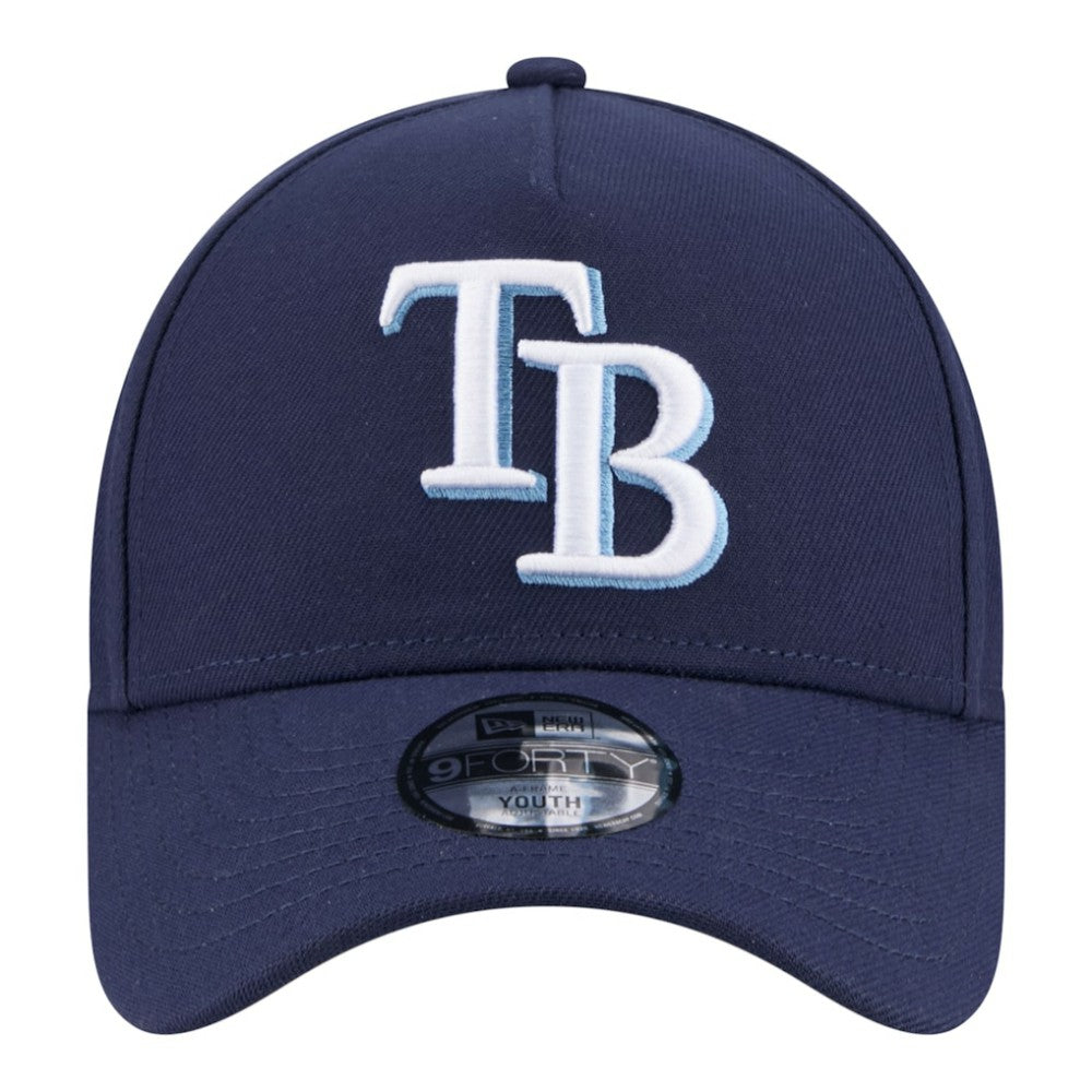Tampa Bay Rays Youth 9FORTY A-Frame Adjustable Hat - Navy | New Era