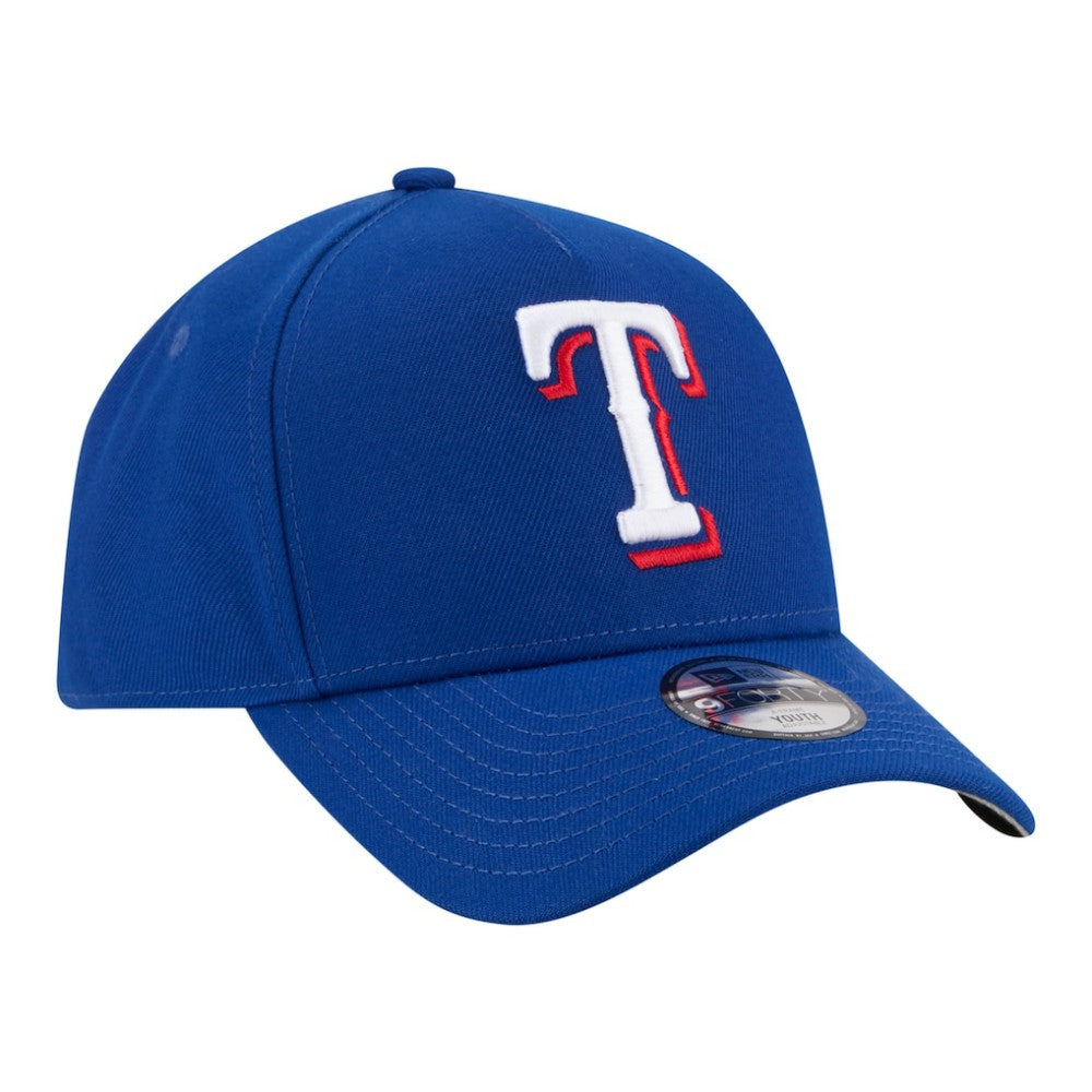 Texas Rangers Youth 9FORTY A-Frame Adjustable Hat - Royal | New Era