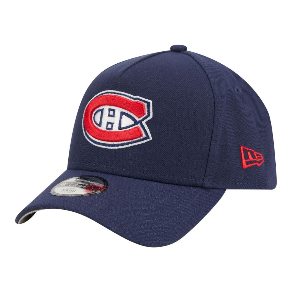 Montreal Canadiens New Era Youth 9FORTY A-Frame Adjustable Hat