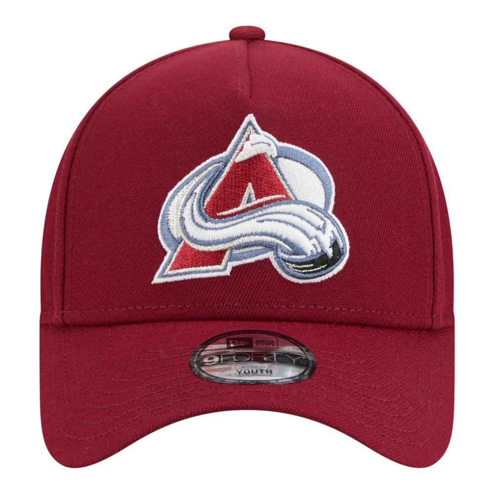 Colorado Avalanche New Era Youth 9FORTY A-Frame Adjustable Hat