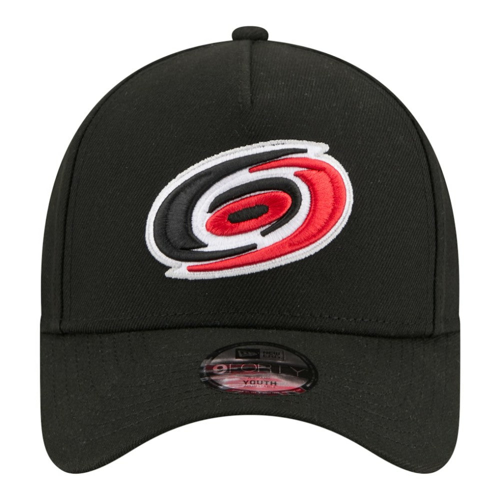 Carolina Hurricanes New Era Youth 9FORTY A-Frame Adjustable Hat