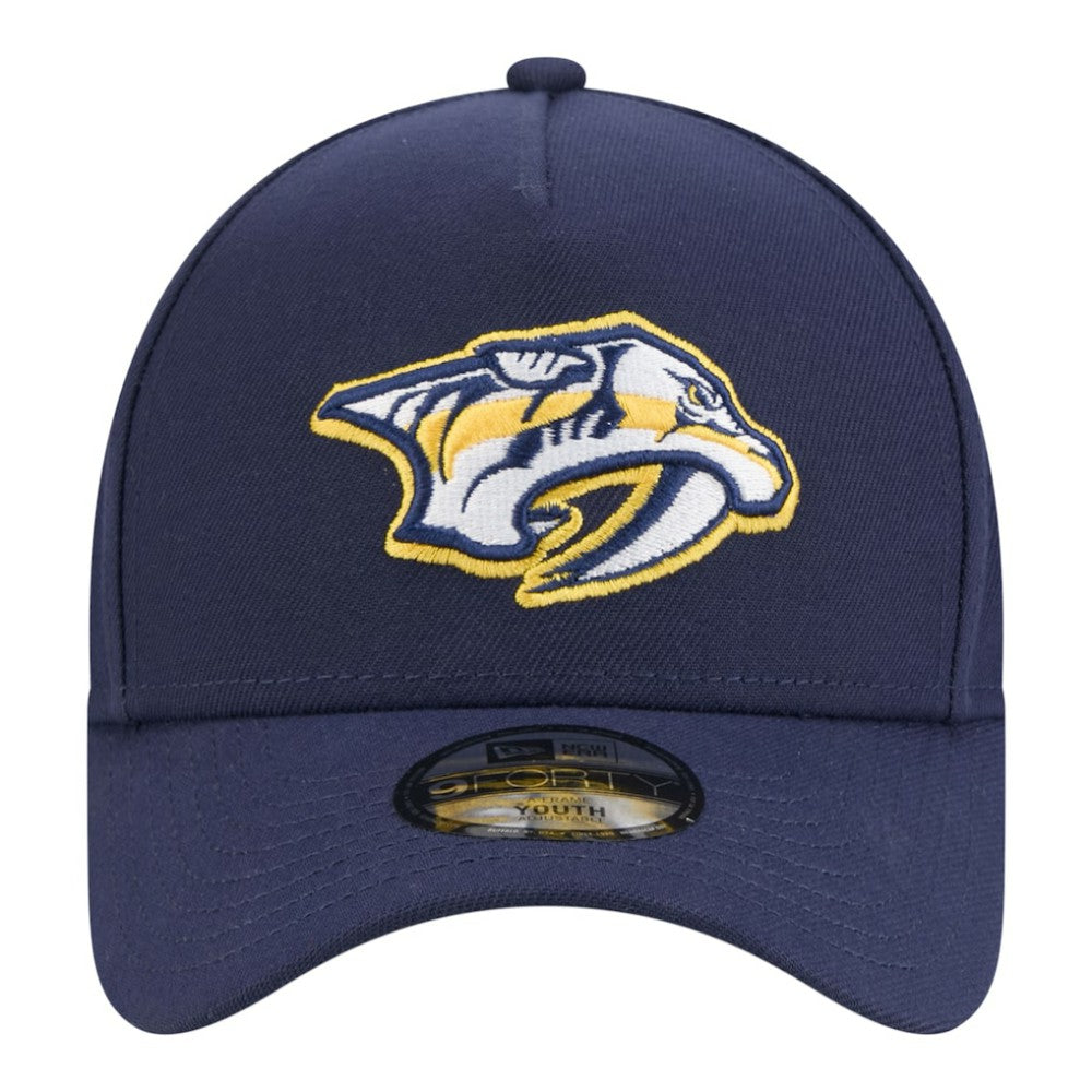 Nashville Predators New Era Youth 9FORTY A-Frame Adjustable Hat