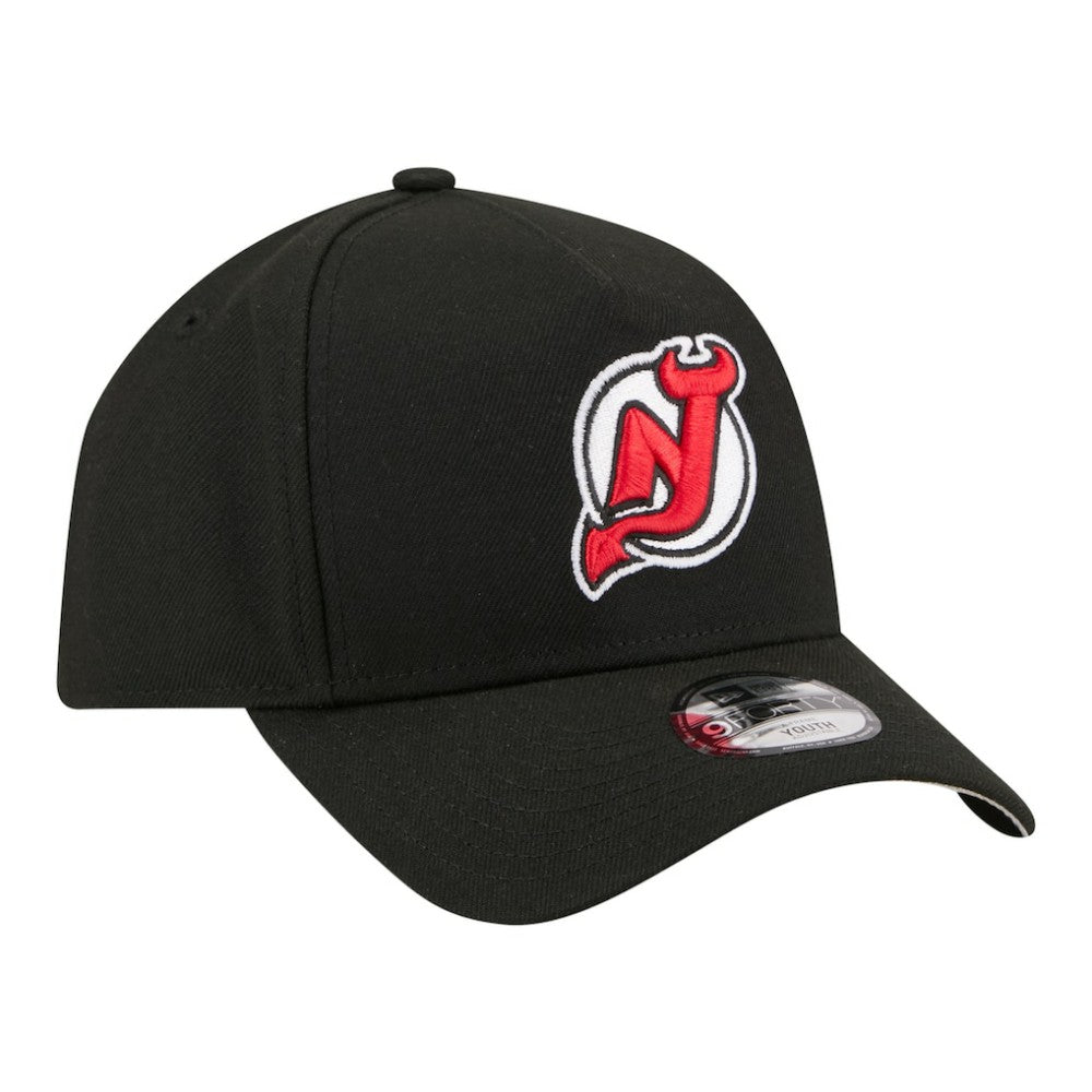 New Jersey Devils New Era Youth 9FORTY A-Frame Adjustable Hat
