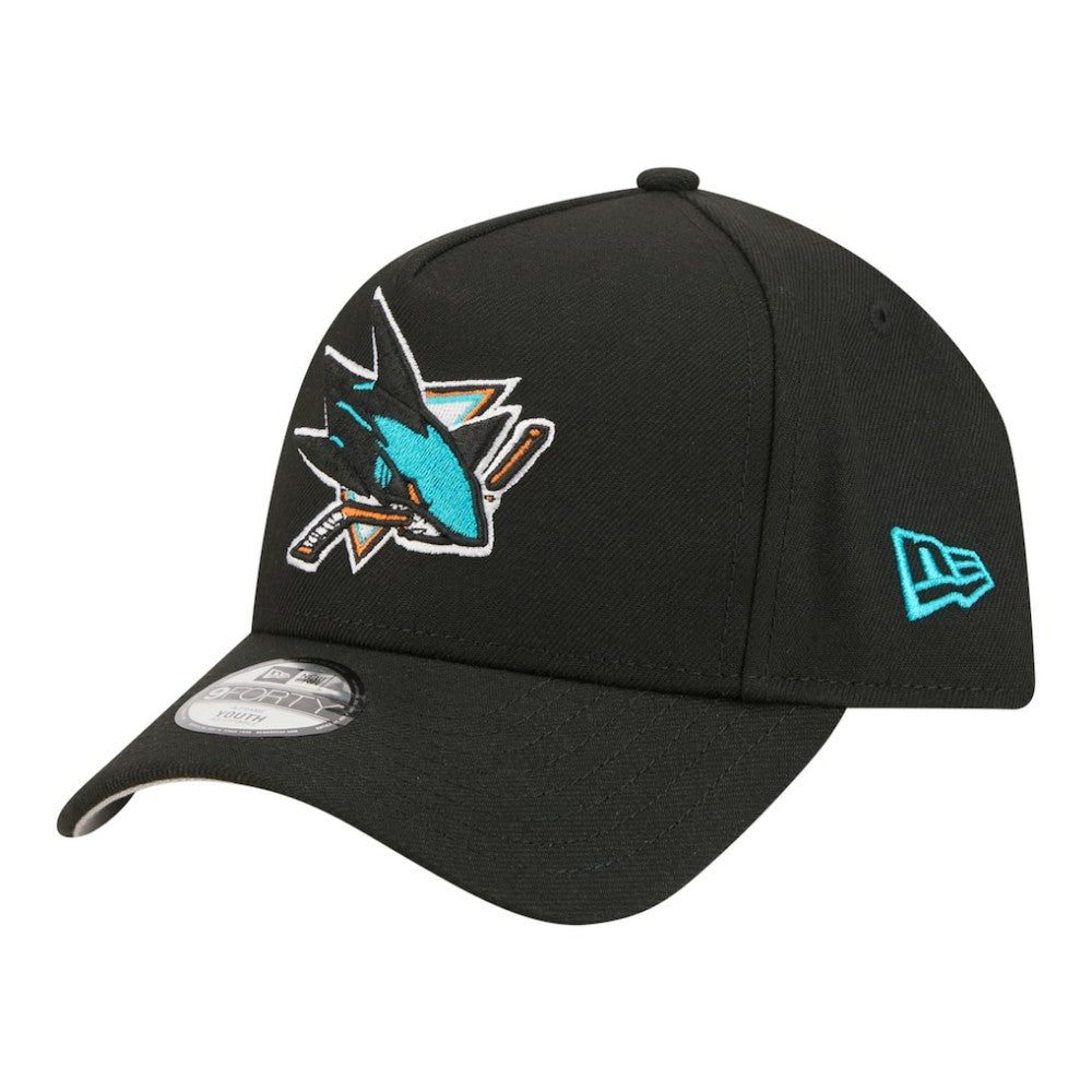 San Jose Sharks New Era Youth 9FORTY A-Frame Adjustable Hat