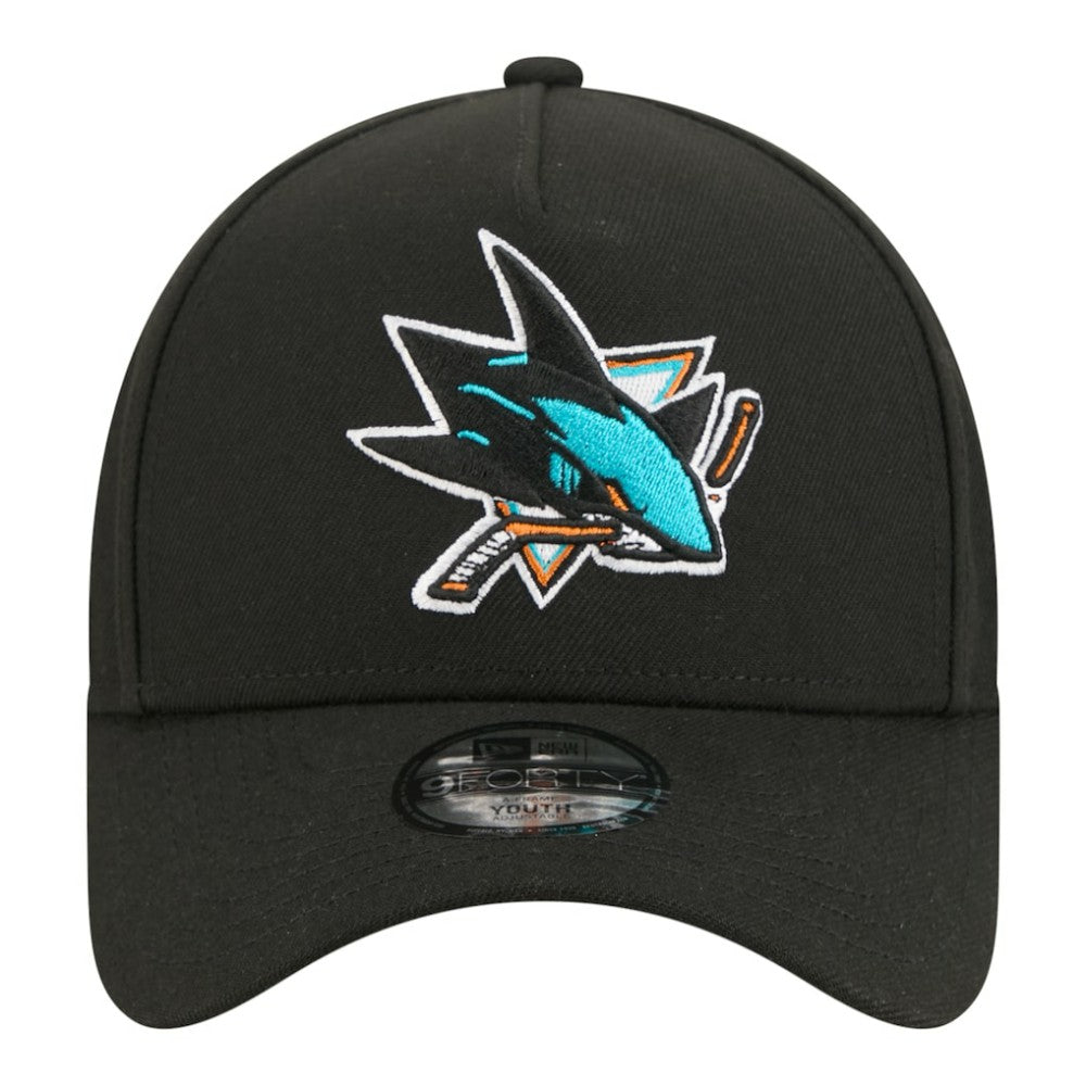 San Jose Sharks New Era Youth 9FORTY A-Frame Adjustable Hat