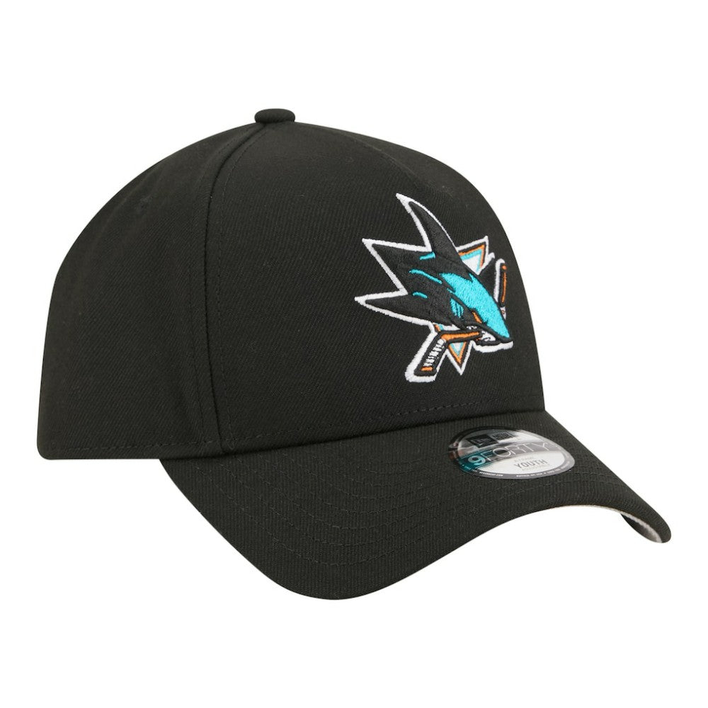 San Jose Sharks New Era Youth 9FORTY A-Frame Adjustable Hat