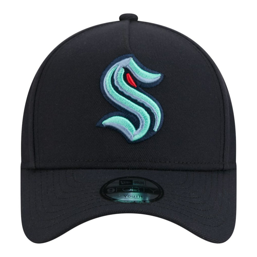 Seattle Kraken New Era Youth 9FORTY A-Frame Adjustable Hat