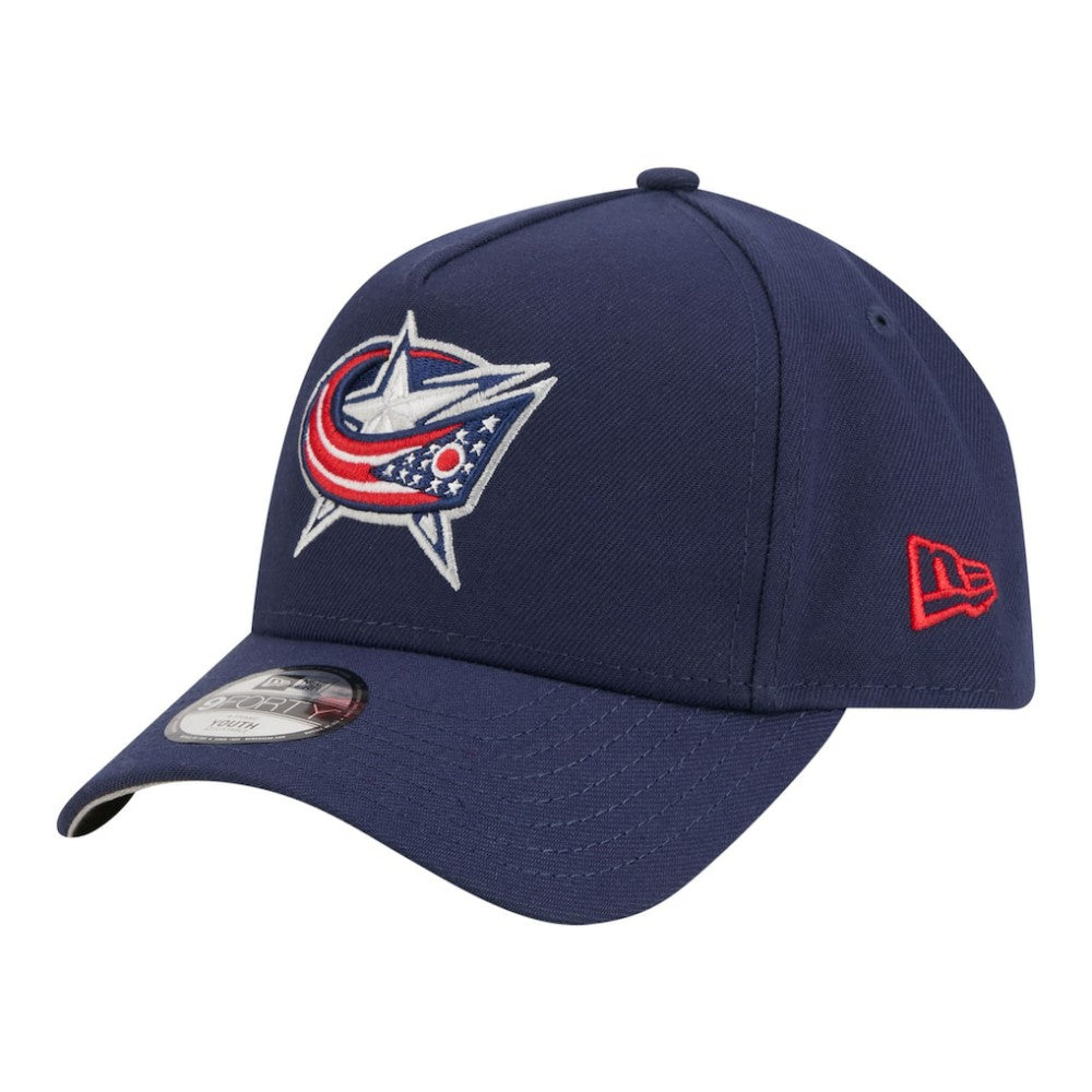 Columbus Blue Jackets New Era Youth 9FORTY A-Frame Adjustable Hat