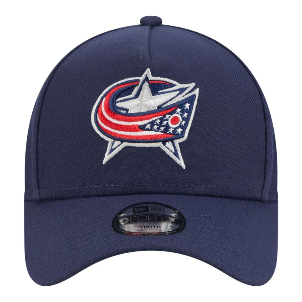 Columbus Blue Jackets New Era Youth 9FORTY A-Frame Adjustable Hat