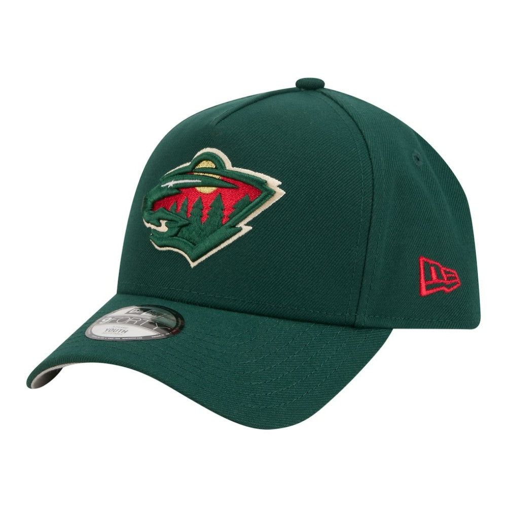 Minnesota Wild New Era Youth 9FORTY A-Frame Adjustable Hat