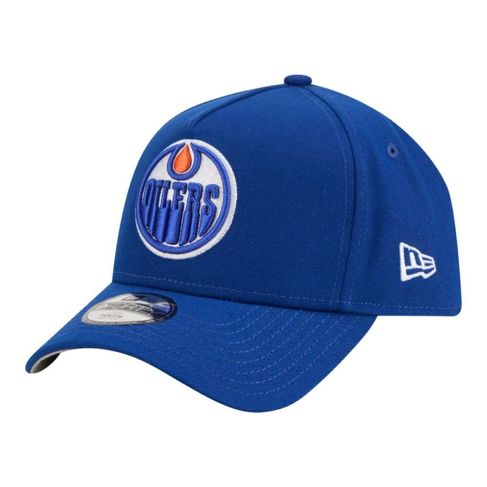 Edmonton Oilers New Era Youth 9FORTY A-Frame Adjustable Hat