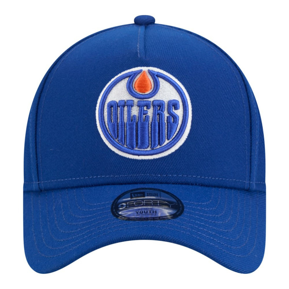 Edmonton Oilers New Era Youth 9FORTY A-Frame Adjustable Hat
