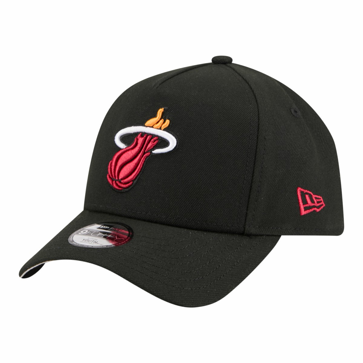 Miami Heat Youth 9FORTY A-Frame Adjustable Hat - Black | New Era sale