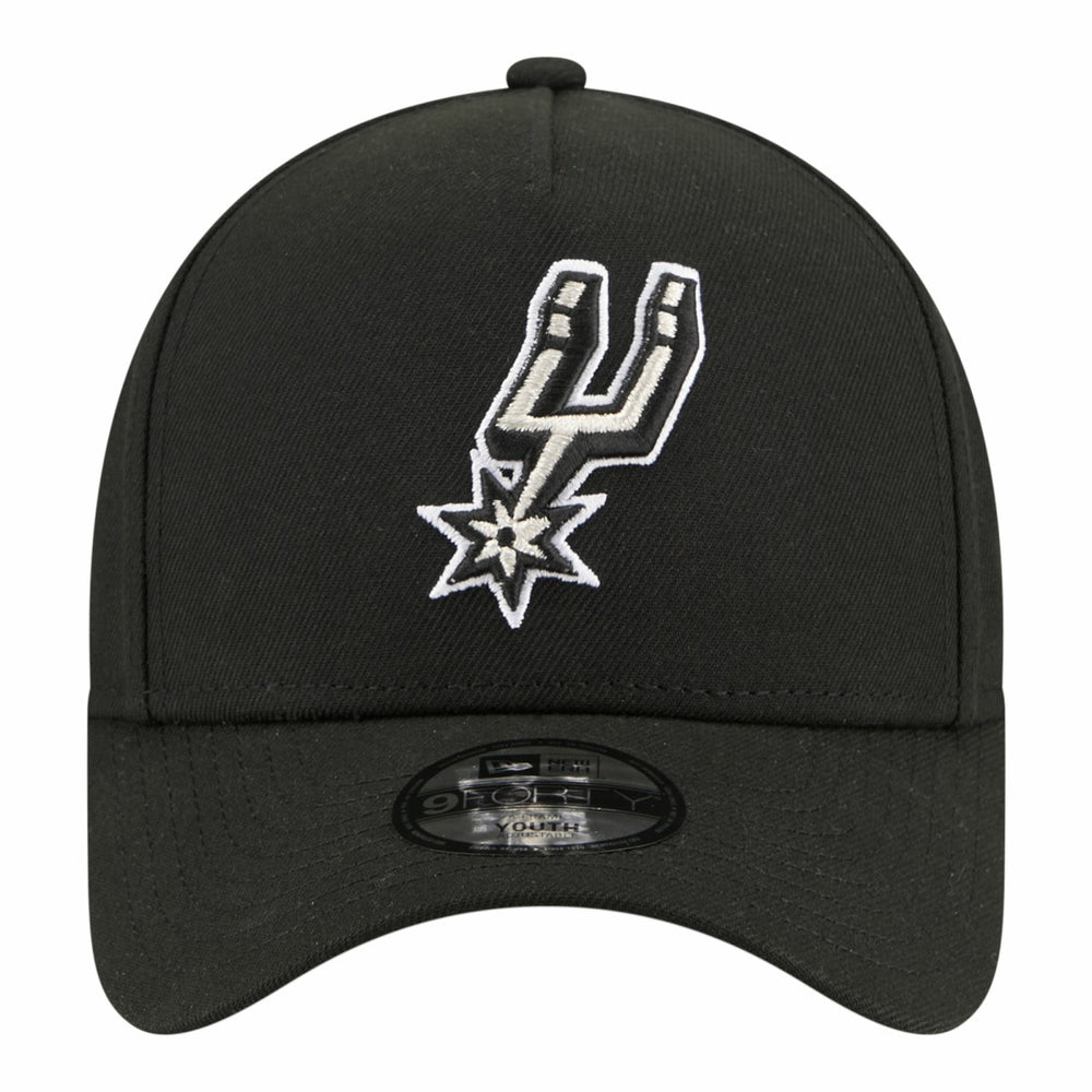 San Antonio Spurs Youth 9FORTY A-Frame Adjustable Hat - Black | New Era sale