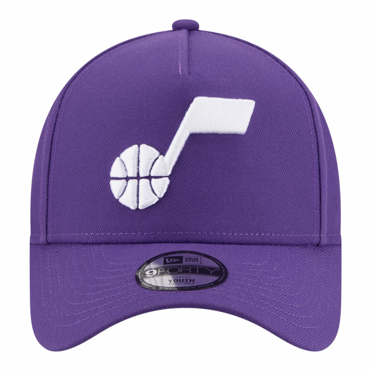Utah Jazz Youth 9FORTY A-Frame Adjustable Hat - Purple | New Era shop