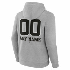 Carolina Hurricanes Big & Tall Personalized Name & Number Monochrome Pullover Hoodie